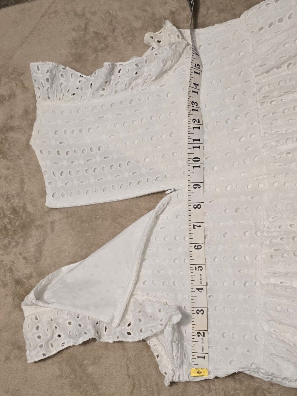 Cap sleeve Bohemian snow white mini romper dress woman - Picture 8 of 9